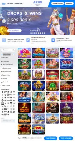l'application et l'interface de Revolution Casino